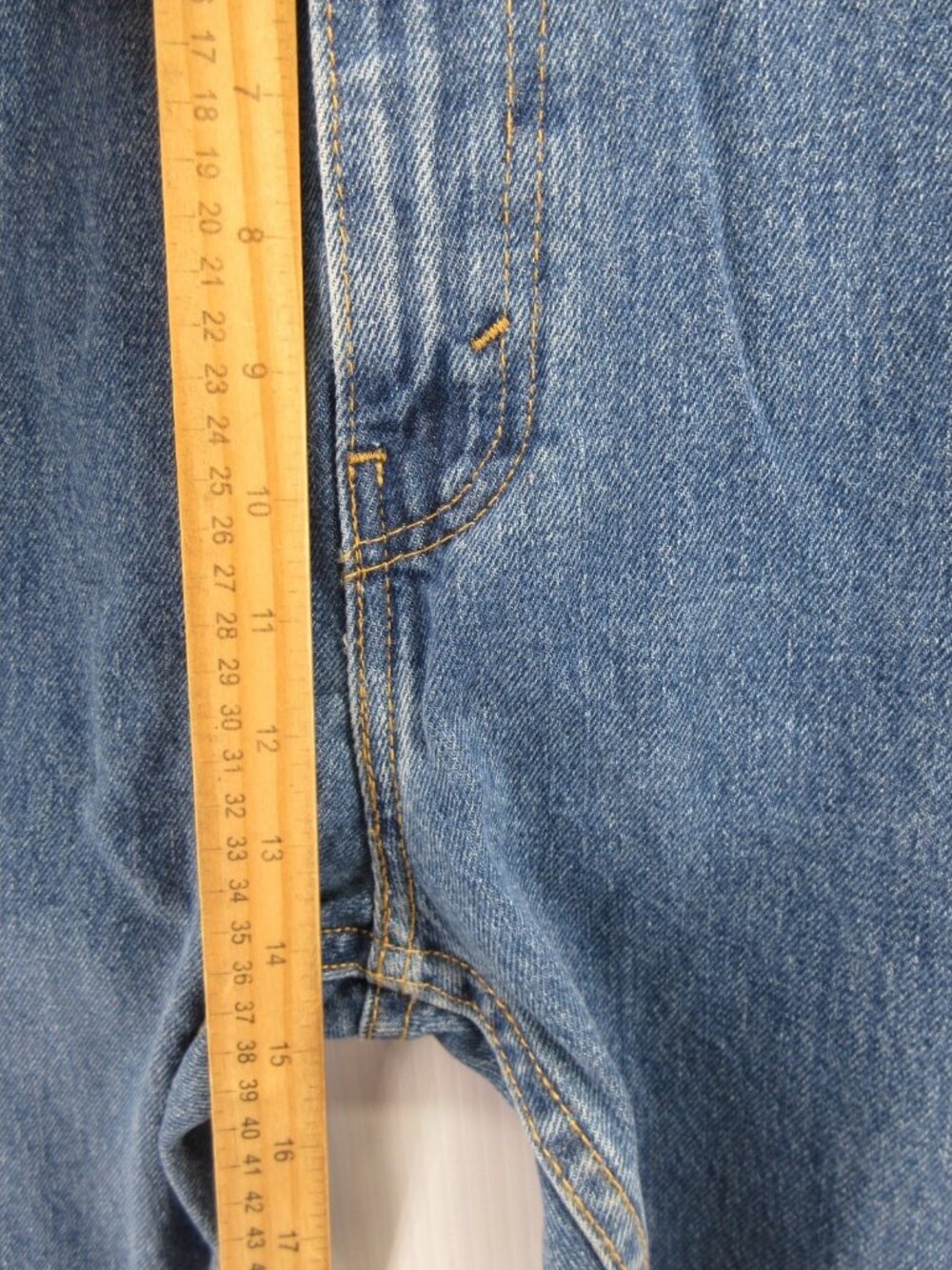 Levis 505 Jeans 44X32 Regular Fit Straight Leg Red Tab Denim Pants NEW - Picture 5 of 15